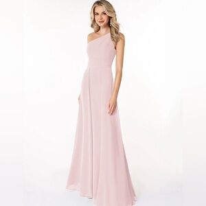 One shoulder Azazie dress